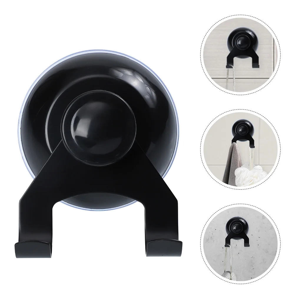 

2 Pcs Vacuum Suction Cup Hook Coat Mounted Hooks Hanging Racks Plastic Shower