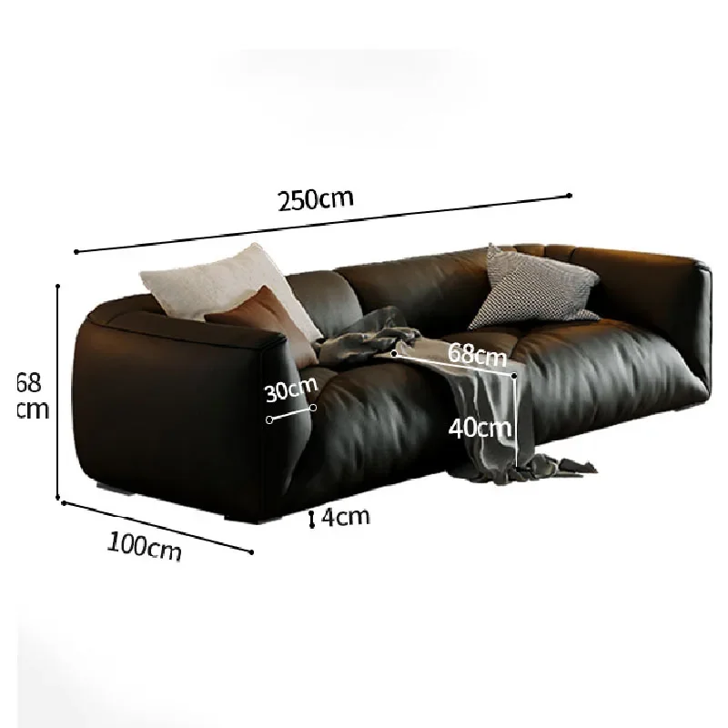 Современные кожаные диваны для гостиной в скандинавском стиле прикроватный