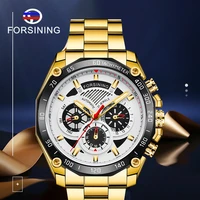 men mechanical wristwatches top fashion large dial automatic watch chronograph waterproof business male watches rel%c3%b3gio