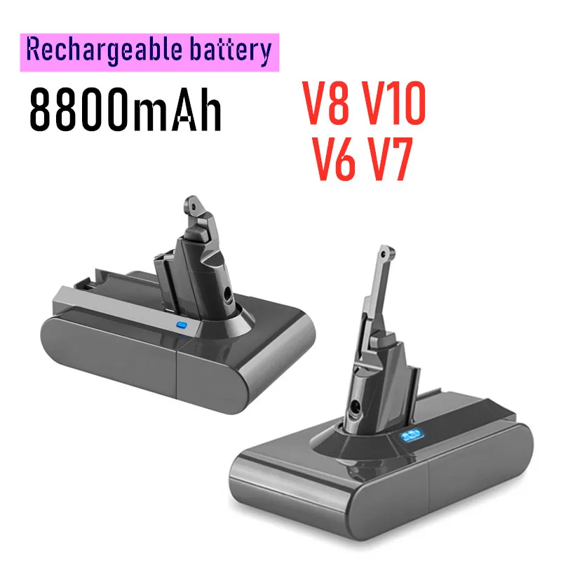 

Dyson V6 V7 V8 V10 Series Replacement Batteries SV07 SV09 SV10 SV12 DC62 Handheld Vacuum Cleaner Rechargeable Battery Smart Home