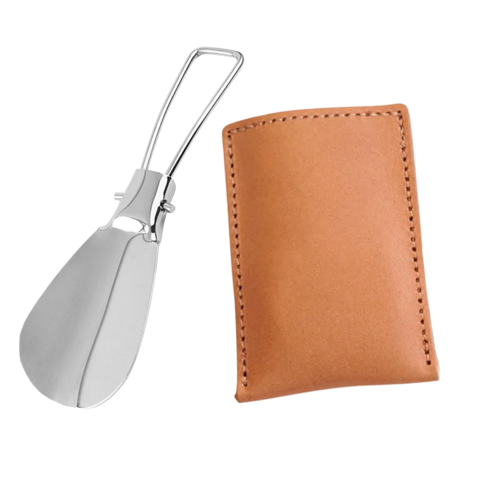 

Портативный обувной гудок из нержавеющей стали, с кожаным чехлом