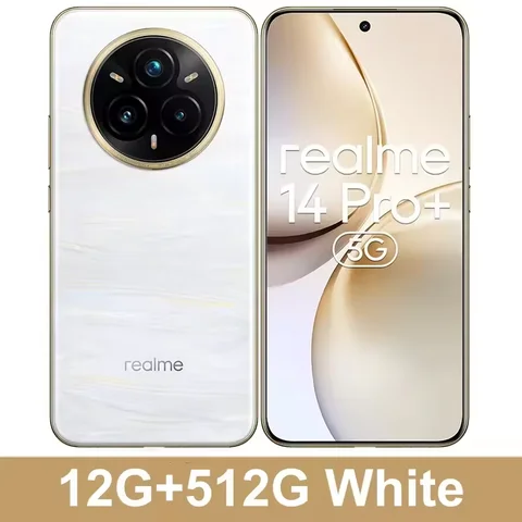 Разблокированный realme 14 Pro Plus 5G NFC Snapdragon 7S Gen 3 Восьмиядерный аккумулятор 6000 мАч 80 Вт SUPERVOOC 50 МП OIS Смартфон с тройной камерой