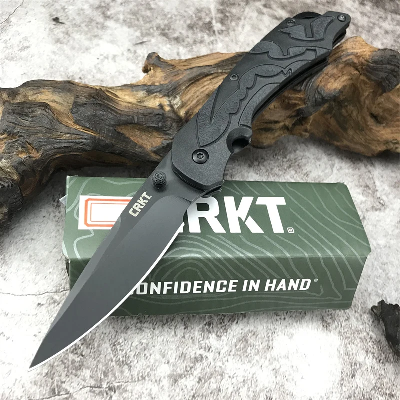 CRKT 1100 Moxie EDC складной карманный нож - военное средство, для активного отдыха, 3,22'' чёрное лезвие, многофункциональное ручное оружие.