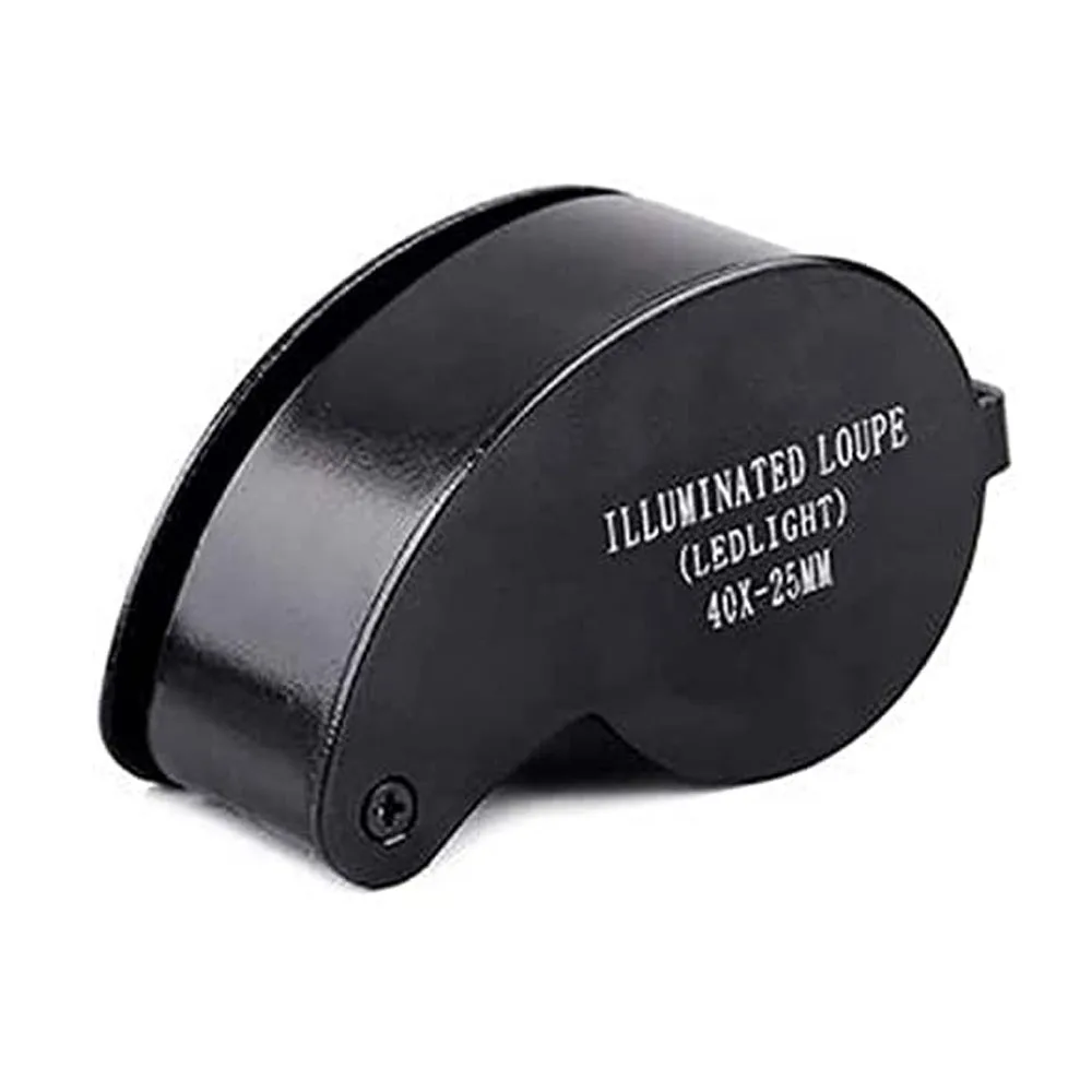 

Увеличительное стекло с подсветкой для ювелирных изделий, увеличительное стекло с диаметром 25 мм, увеличительное стекло для оценки нефрита, 40 шт.