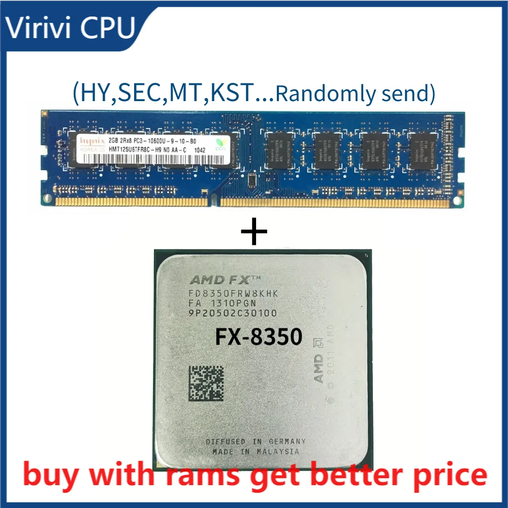 

DDR3 2G 1333Mhz with FX-Series FX-8350 FX8350 4.0G 125W FX 8350 FD8350FRW8KHK Eight CORE Socket AM3+