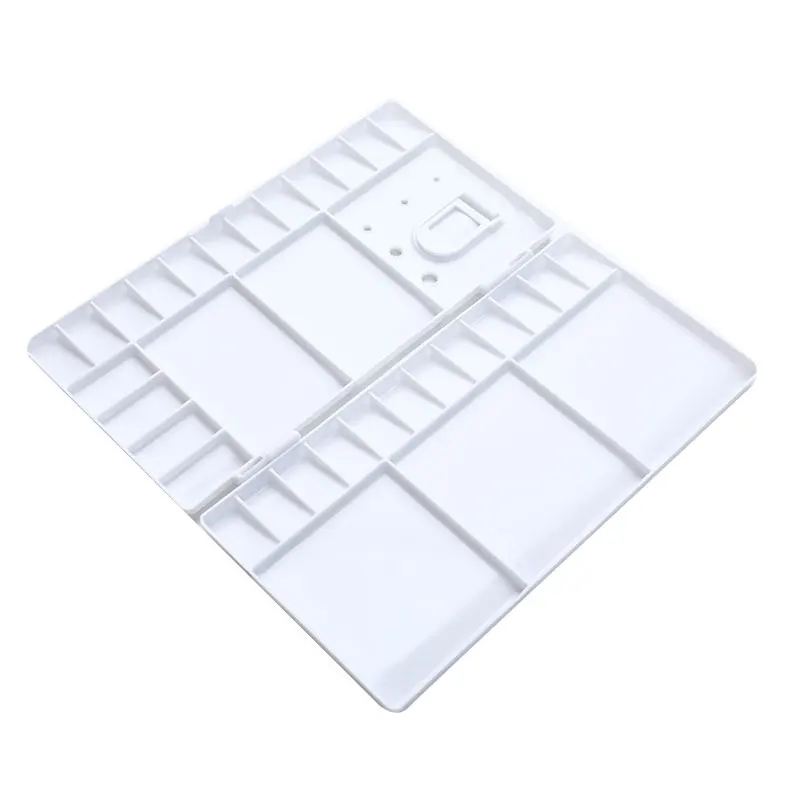 

Watercolor Palette Folding Paint Tray Plastic Painting Pallet with 33 Compartment