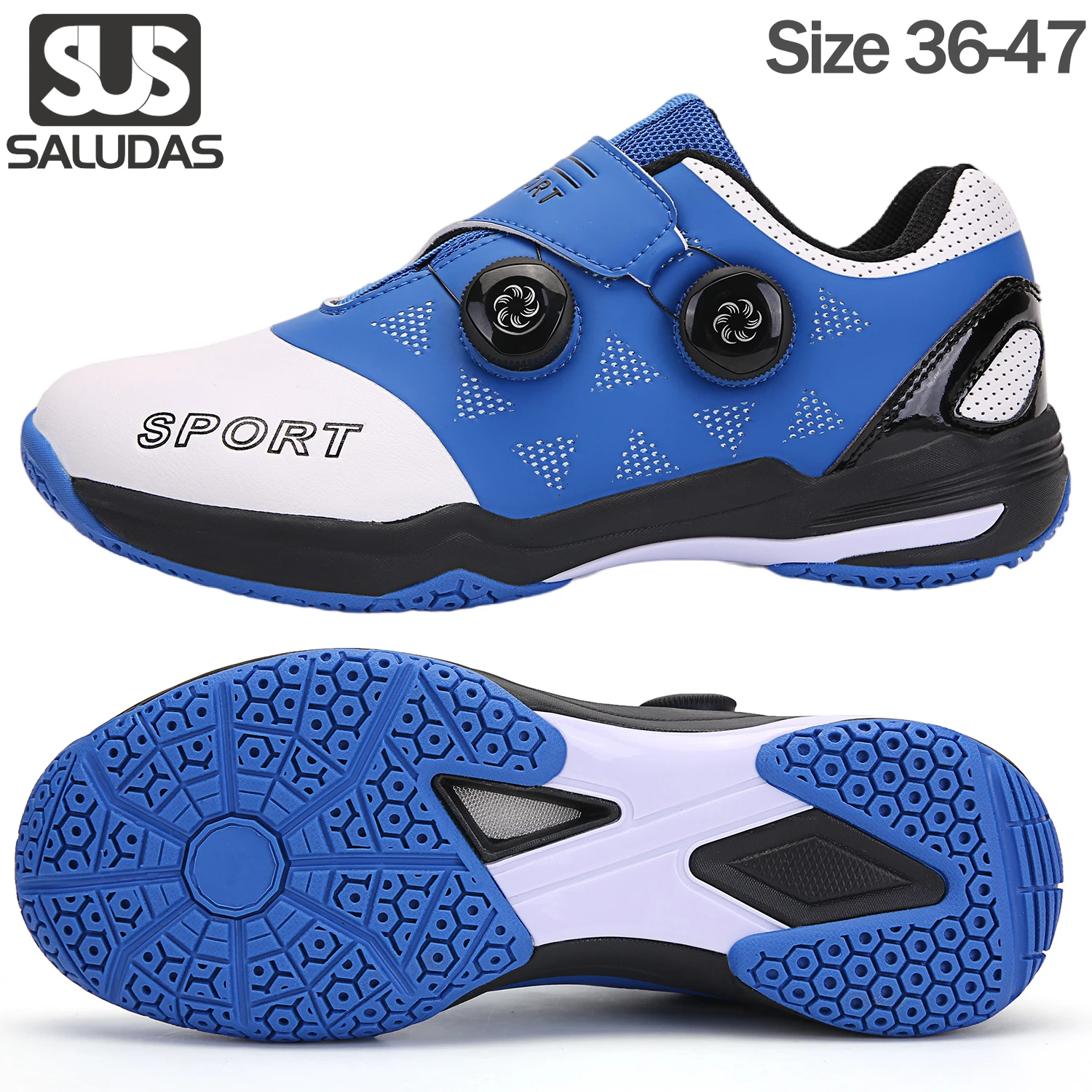 SALUDAS Badminton Tennis Shoes Men Indoor Court Training Shoe Racketball Squash Volleyball Sneaker Shoe Pickleball Shoes for Men