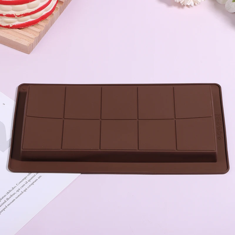 10-полосатая форма для шоколадного стержня прочная прямоугольная фаршированного