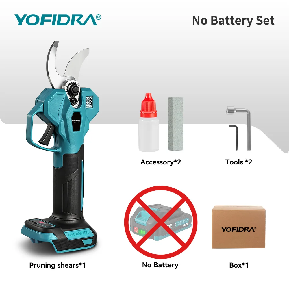 

YOFIDRA Бесщеточные электросекаторы 32 мм 2 передачи