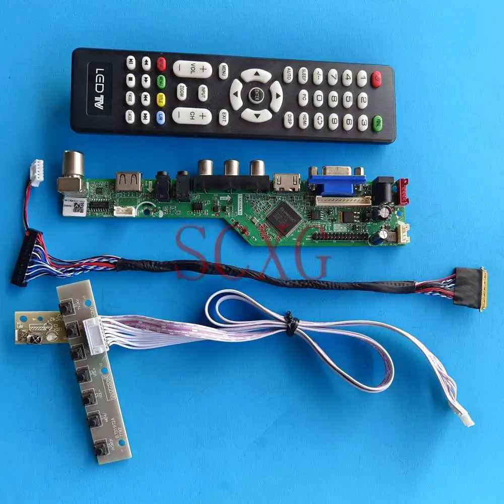 

Fit HB140WX1-200 14 "монитор 1366 768, аналоговый ТВ-сигнал, 40-контактный LVDS VGA HDMI-совместимый AV USB светодиодный ЖК-контроллер, плата контроллера