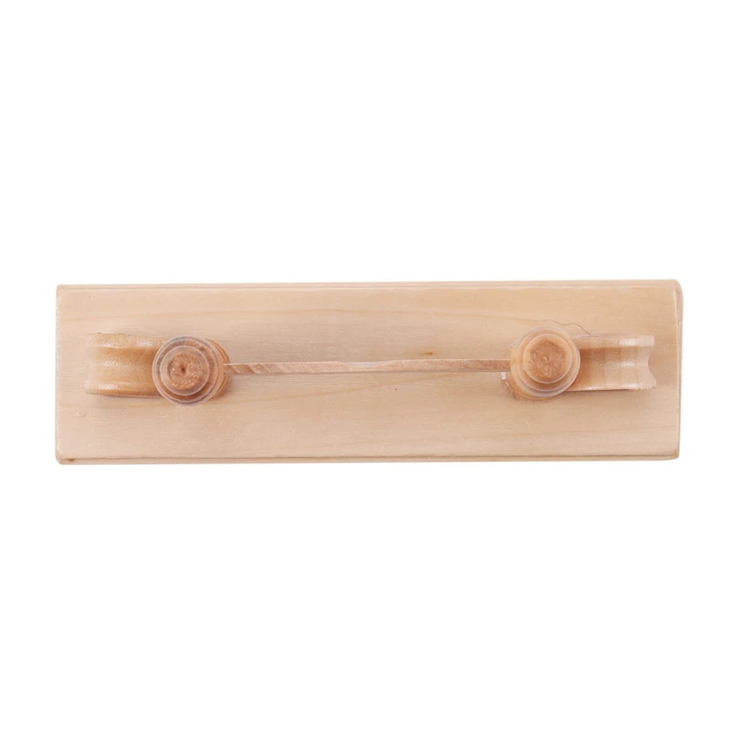 Wooden Vintage Style Hand Fan Stand Display Base Holder Wood Color