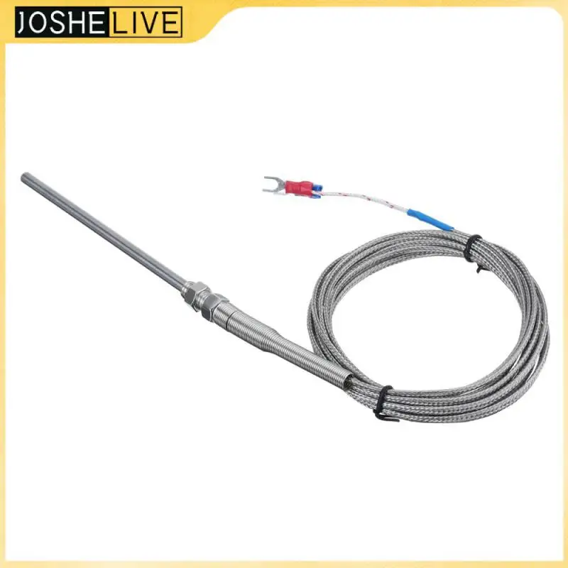 

New Thermocouple K Type Temperature Probe High Temperature 0400 ℃ 1/2/3/4/5 M Temperature Sensor Wire Stainless Steel