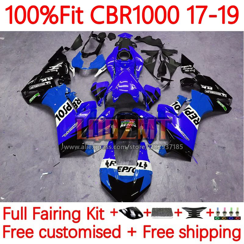 

Repsol blue Injection Fairings For HONDA CBR1000 CBR 1000RR 1000 RR CBR1000RR 2017 2018 2019 CBR-1000RR 17 18 19 Frame 13No.38