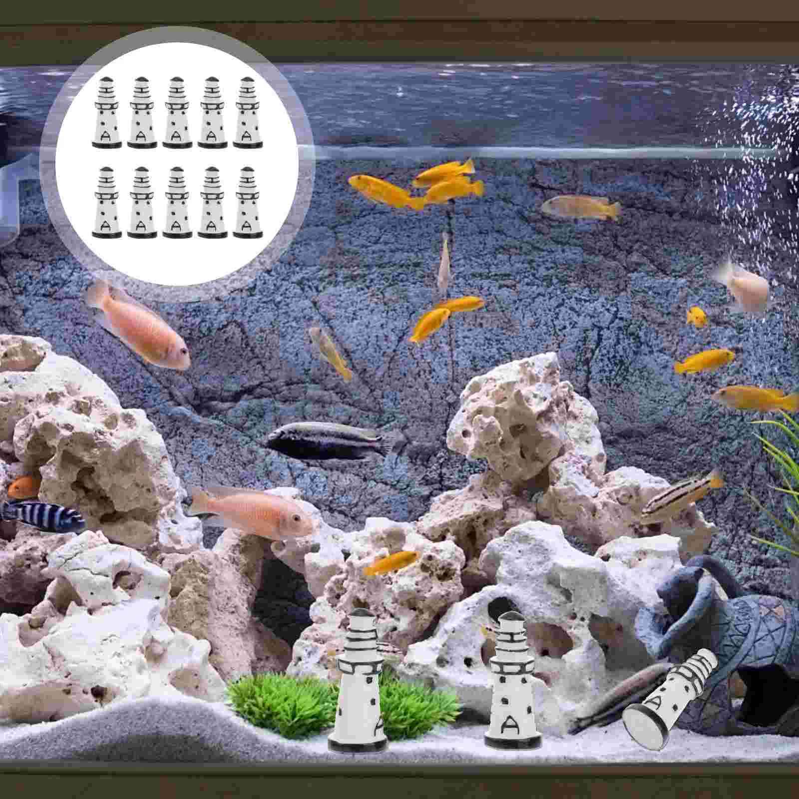 Миниатюрное украшение садовый пейзаж маяк украшения для газона