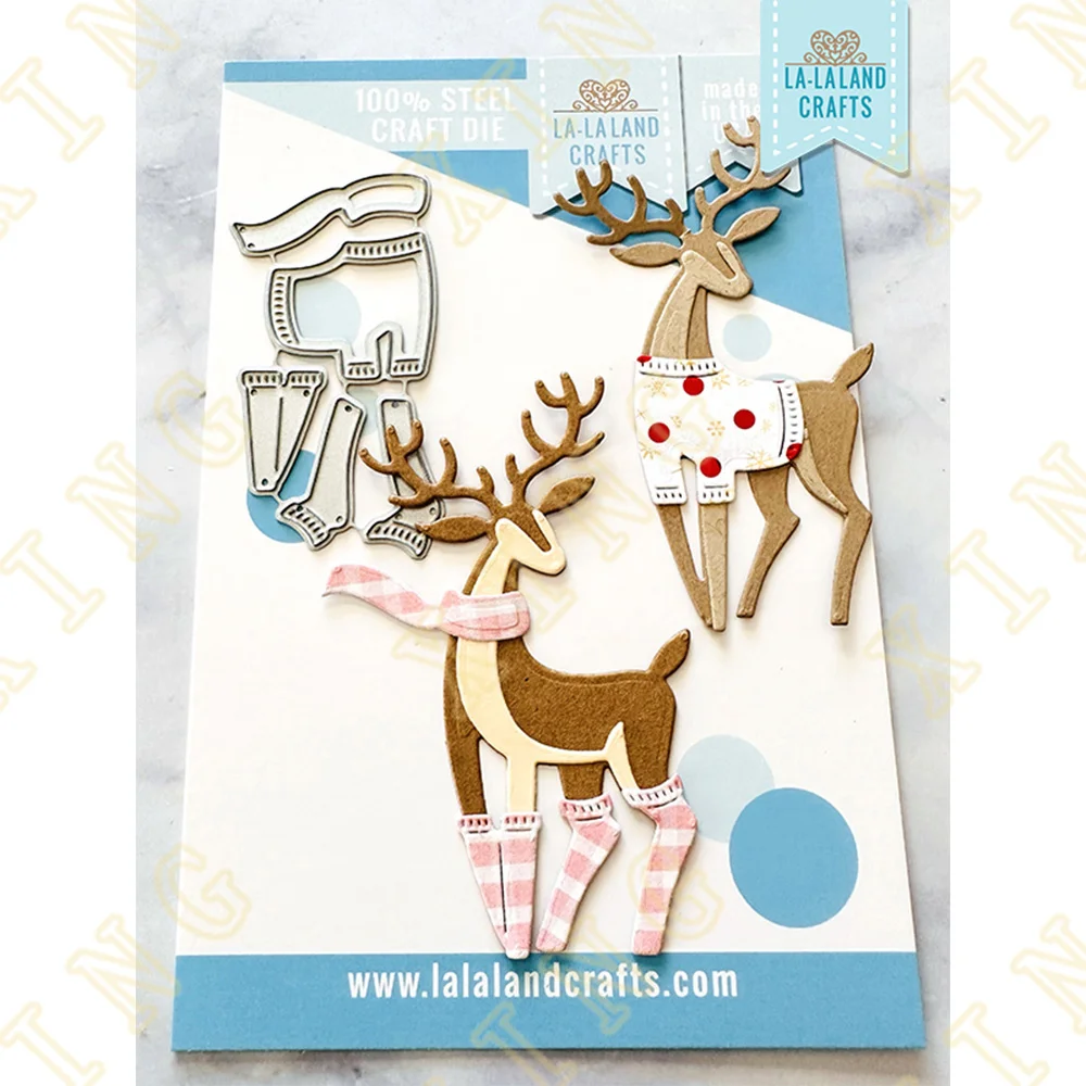 

Christmas Deer Clothes Metal Craft Cutting Dies Diy Scrapbook Paper Diary Decoration Card Handmade Embossing New Product