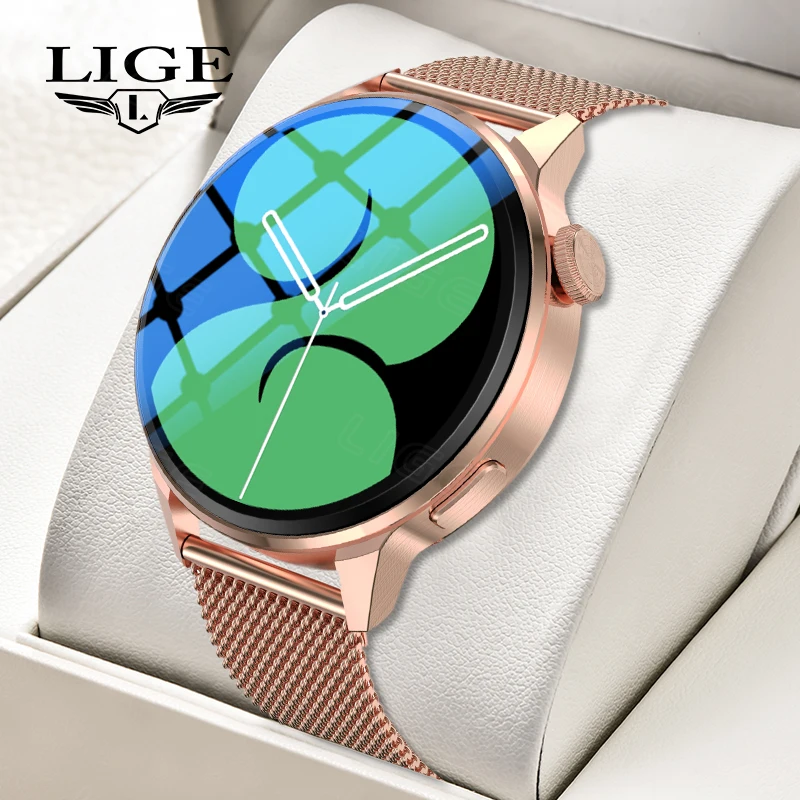 

Смарт-часы LIGE мужские с поддержкой Bluetooth, звонков, GPS, перемещения