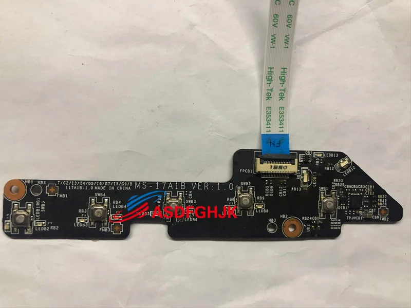 Оригинальная плата ms-17a1b для msi gt73 gt73vr переключения MS-17A1 с кабелем тест в порядке