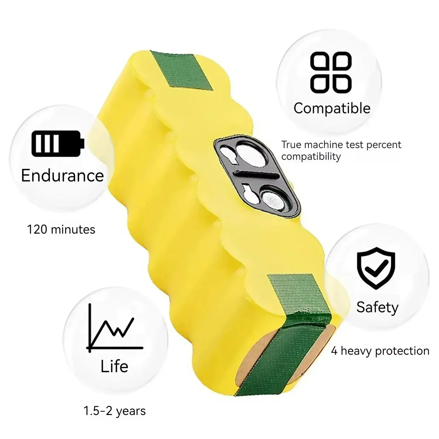 Сменный аккумулятор NI-Mh 14 4 В 12 8 Ач для iRobot Roomba 500 600 700 800 серии 555 560 580 620 630 650 760 770 780 790