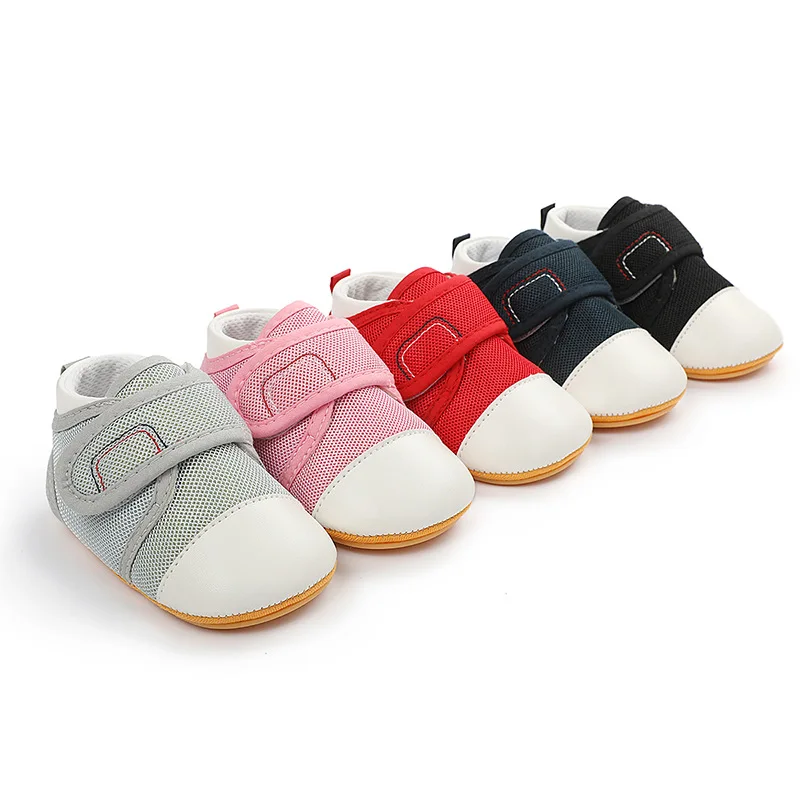 Infant Babies Boys Girls Shoes Soft Sole Canvas Solid Footwear For Newborns Toddler Crib Moccasins Letter Print Anti-Slip Shoes