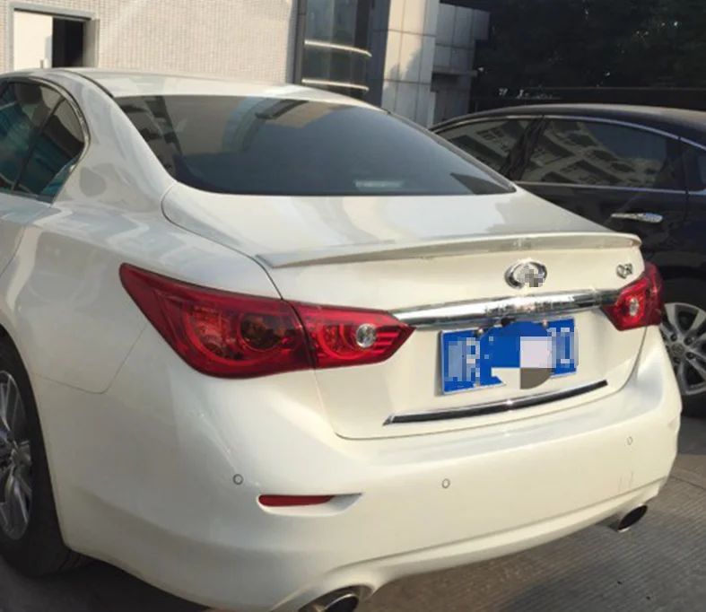 Спойлер для Infiniti Q50 Q50S материал ABS заднее крыло автомобиля цвет грунтовки задний