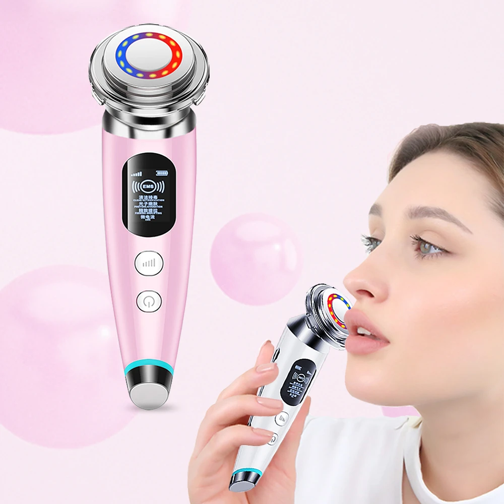 

EMS Rf Lifting Vibrat Massager for Face Eye Rejuvenation Remover Wrinkle Beauty Skin Care Ultrasonic Facial Cleaning LED Devices