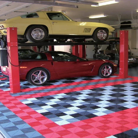 

CE Interlocking Garage Floor Tiles /durable parking garage interlocking click plastic floor tiles