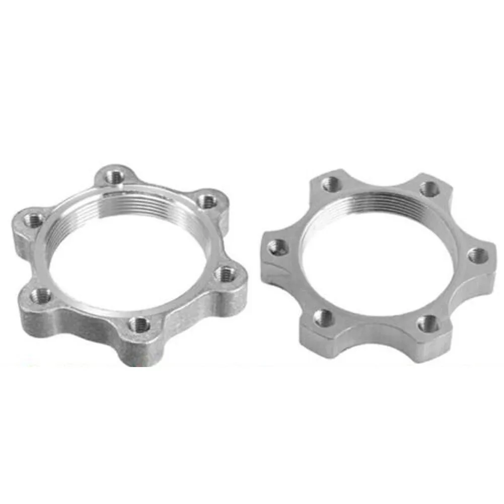 

2pcs 44mm Bike Bicycle Freewheel Threaded Hubs Disc Brake Rotor 6 Bolt Flange Adapter Outdoor Bike Disc Thread Adapter Accessory