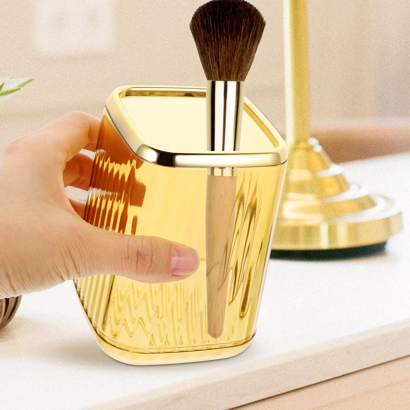 Ведро для хранения кистей макияжа настольный органайзер держатель ручек