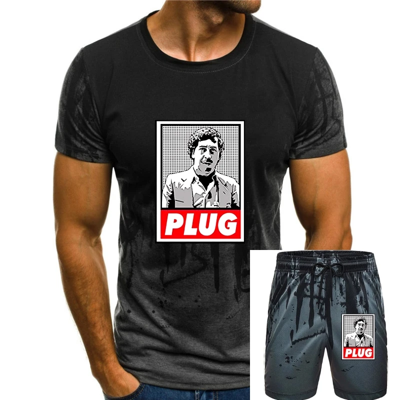 

Men Pablo Escobar Plug cocainer Graphic Design T Shirt Short Sleeve T Shirts For Men