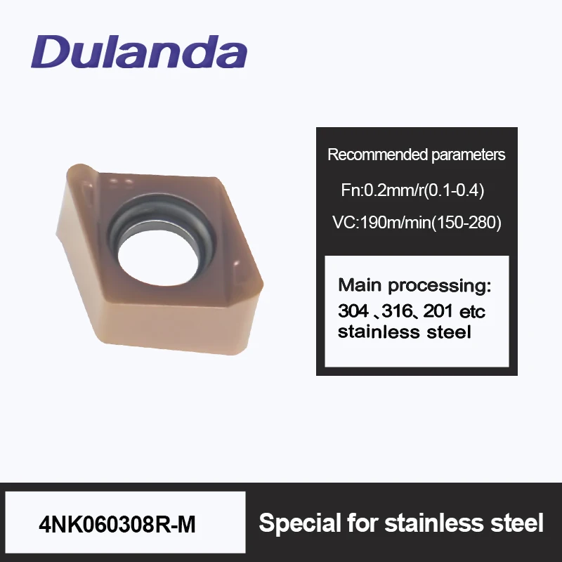 

4NKT060308R-M LP1015 Лезвия для быстрой подачи Фрезерные вставки Твердосплавные фрезерные инструменты для обработки металла Токарные станки