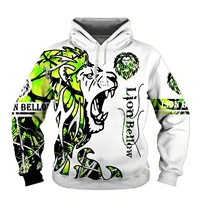 animal lion 3d printed fashion mens hoodie harajuku streetwear pullover unisex casual sweatshirt
