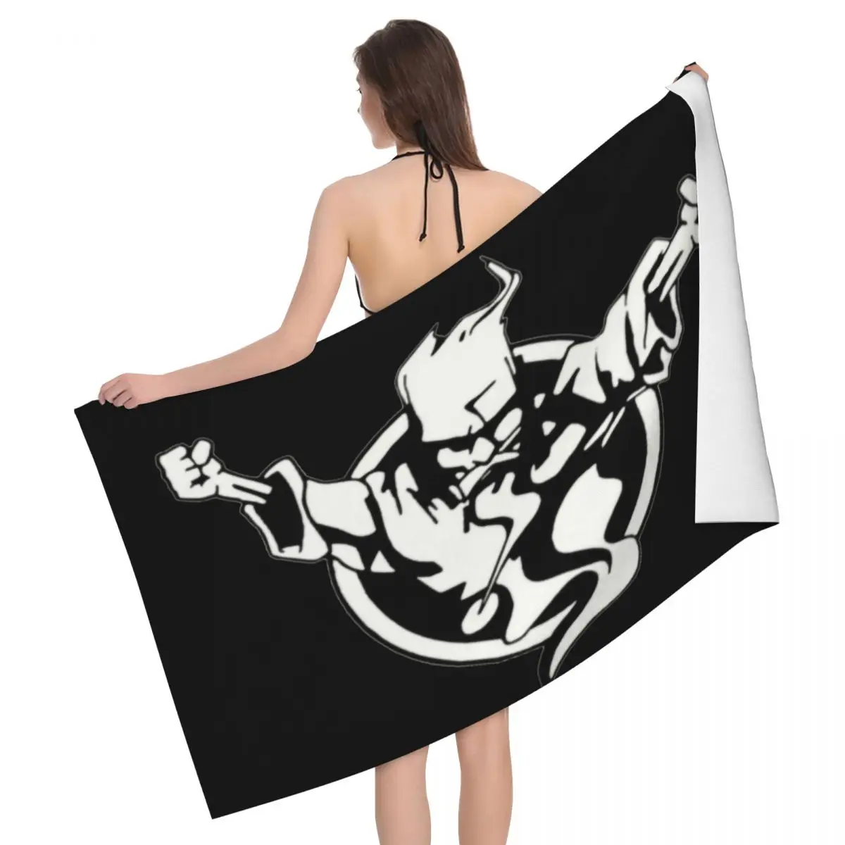 

Пляжное банное полотенце из микрофибры с логотипом музыкального фестиваля Thunderdome, быстросохнущее, твердый материал, полотенце для душа и ба...