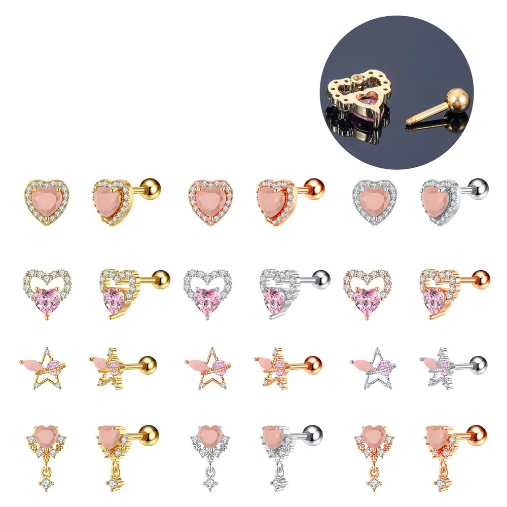 

Серьги-подвески из нержавеющей стали для пирсинга хрящевых тканей ушей