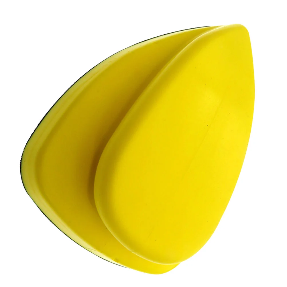 

Triangle Rat Shaped Polishing Disk Manual Grinding Disc Sandpaper Backing Polishing Pad Black and Yellow