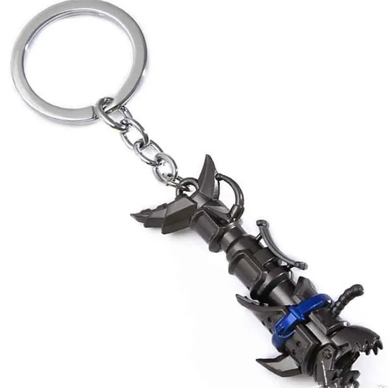 

7cm Game Peripheral Key Chain Hand Tour Weapon Model Pendant All Metal Handicraft Jewelry Modern Simplicity