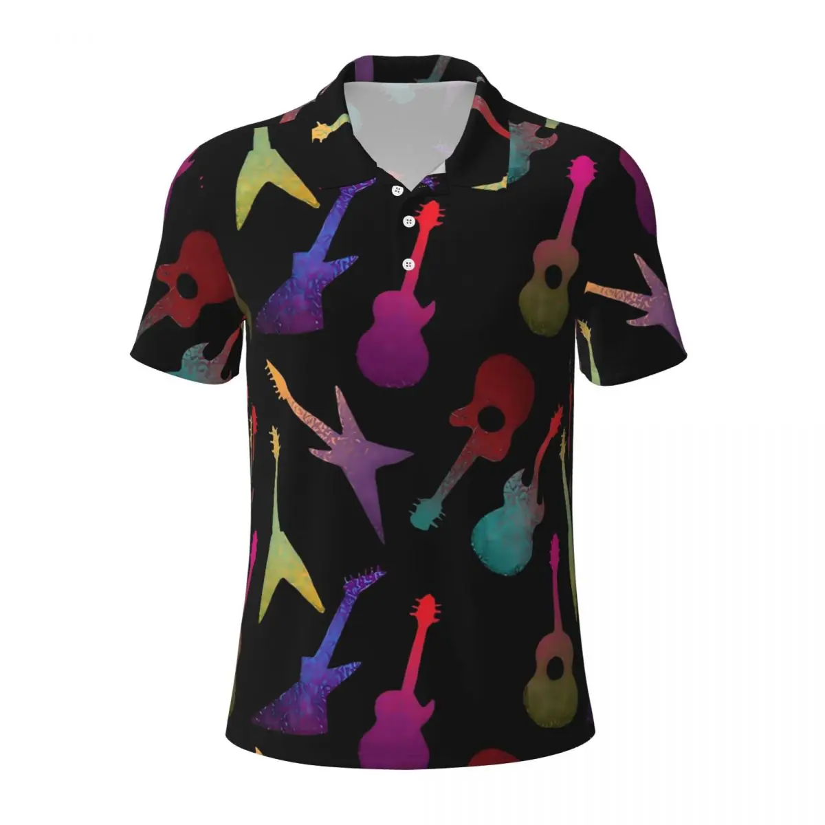 Рубашка-поло мужская с коротким рукавом и отложным воротником