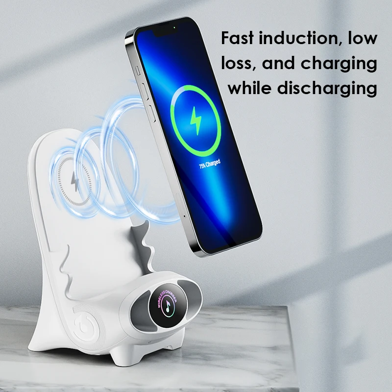 

Portable Desk Mobile Phone Holder Magnetic Chair Wireless Charger Type-c 15w Wireless Charger Best Gift Mini Fast Charge