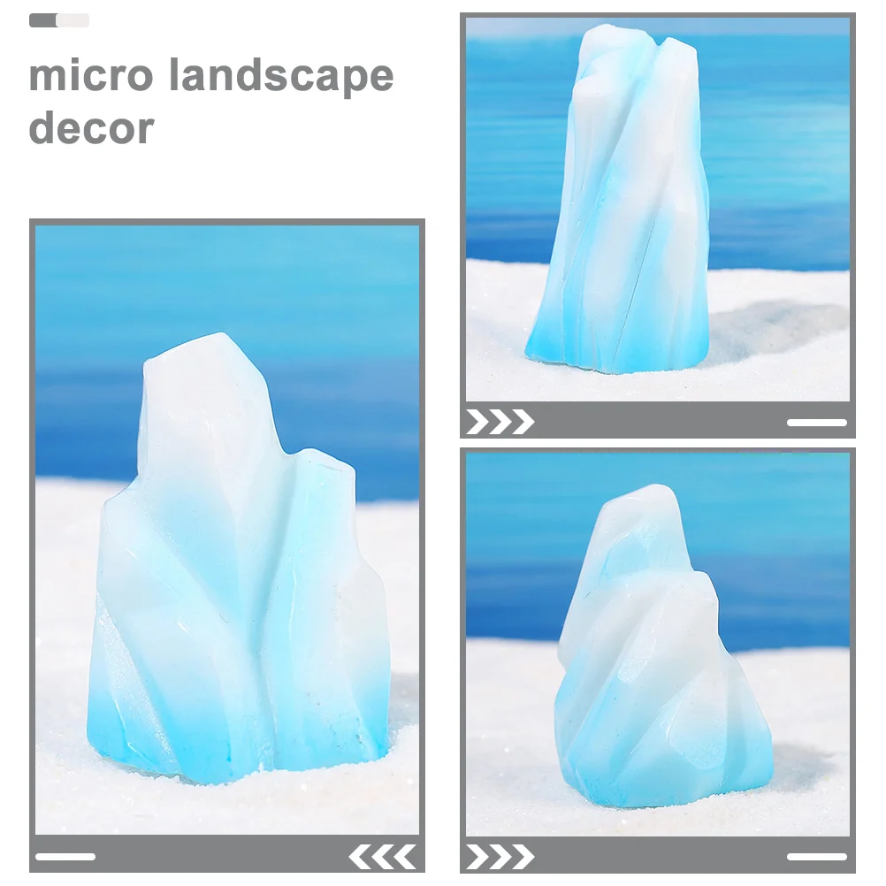 8 шт. Айсберг Микро Пейзаж Мини Floeberg Модель Украсить Сяофу Миниатюрный