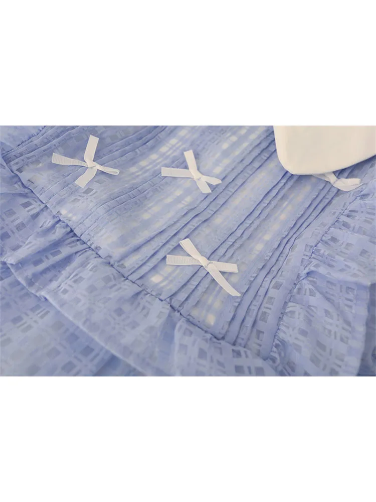 Французское Элегантное синее сказочное платье на весну и лето женское