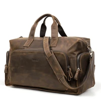 mens cowhide large capacity outdoor travel storage bag genuine leather single shoulder luxury handbag designer crossbody bag