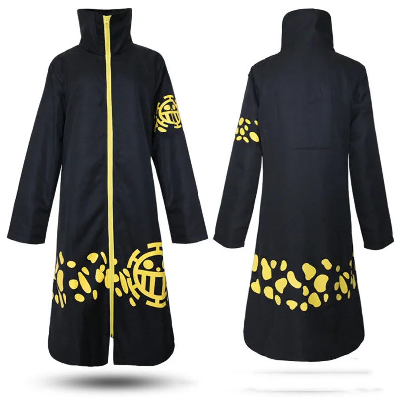 

2022 Anime Cosplay Trafalgar LawTwo Years Later Cloak Cape Costume Black Coat Blue White Pants Suits