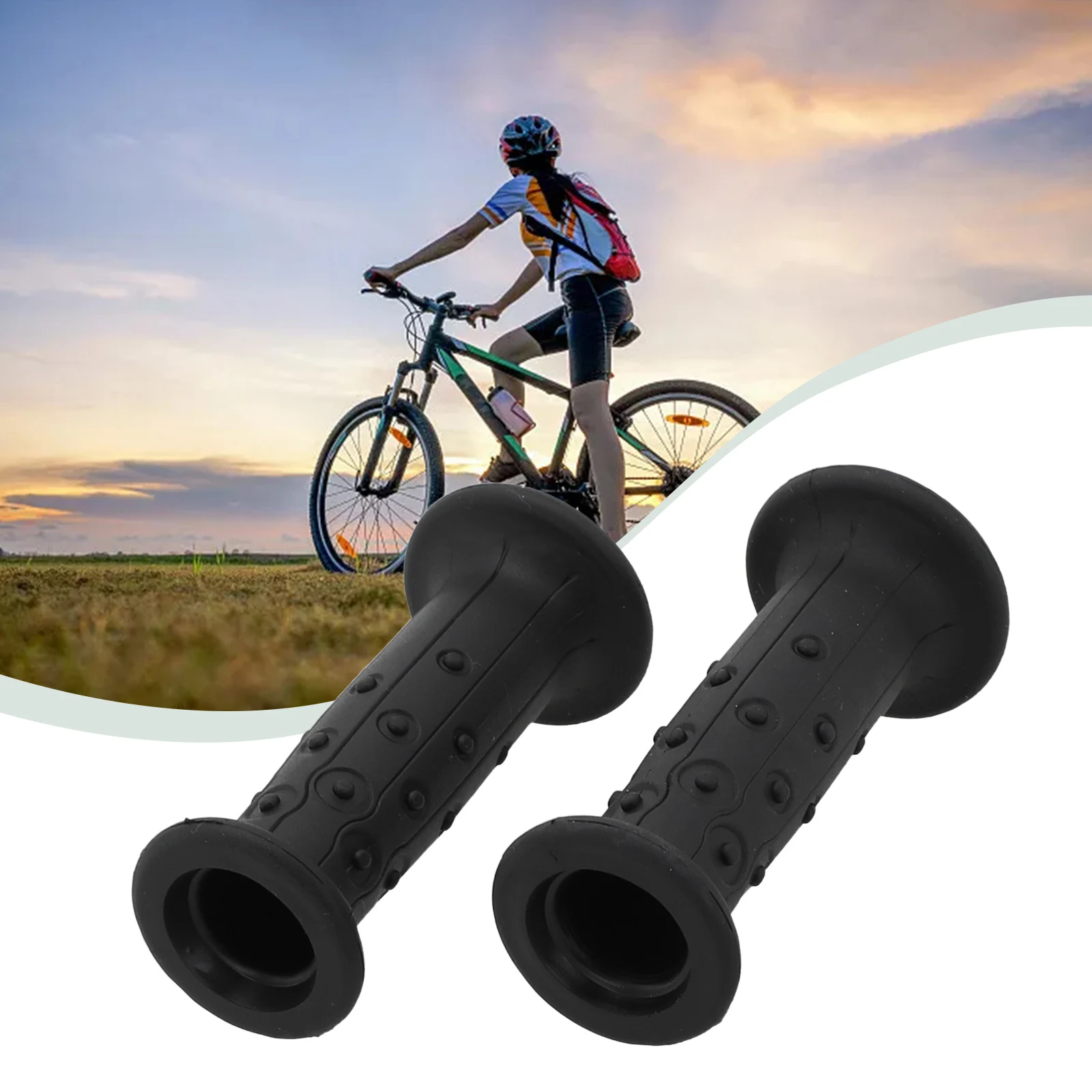 1 пара резиновых велосипедных ручек 18 мм для детского велосипеда BTWIN 14i-16nch круглые