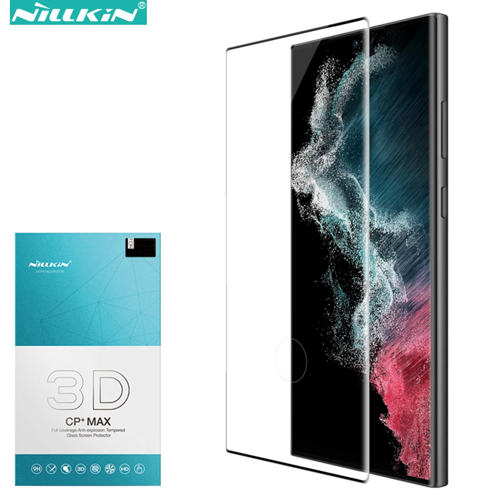 

Nillkin for Samsung Galaxy S23 Ultra 3D CP+ MAX Full coverage Anti-explosion Tempered Glass Screen Protector 9H