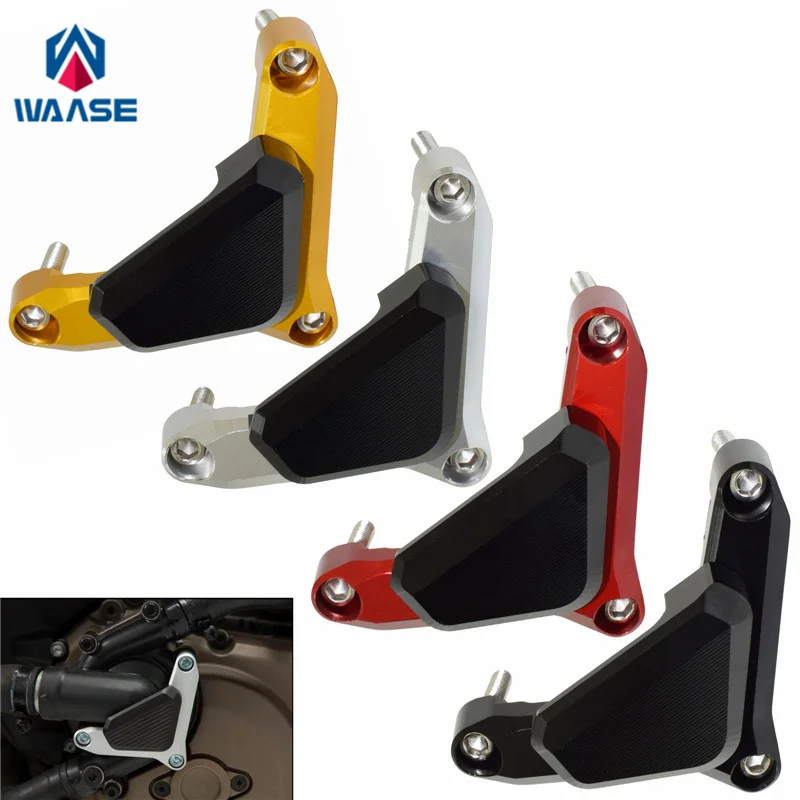 

waase For Ducati Monster 821 2014 2015 2016 2017 2018 2019 Left Side Water Pump Crash Pad Cover Guard Protector