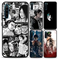 anime attack on titan phone case for redmi 6 6a 7 7a note 7 note 8 a 8t note 9 s pro 4g t soft silicone