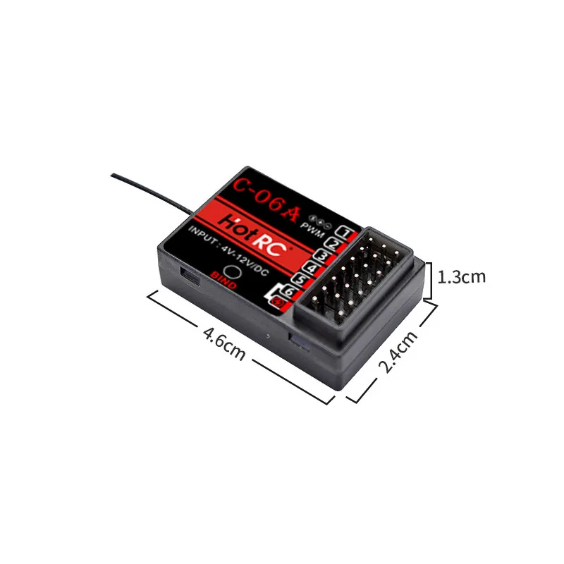 Фото HOTRC DS-600 6CH 2,4 GHz FHSS радиосистема передатчик дистанционный контроллер DS600 PWM/4 2 GFSK 6CH приемник для радиоуправляемой лодки №3