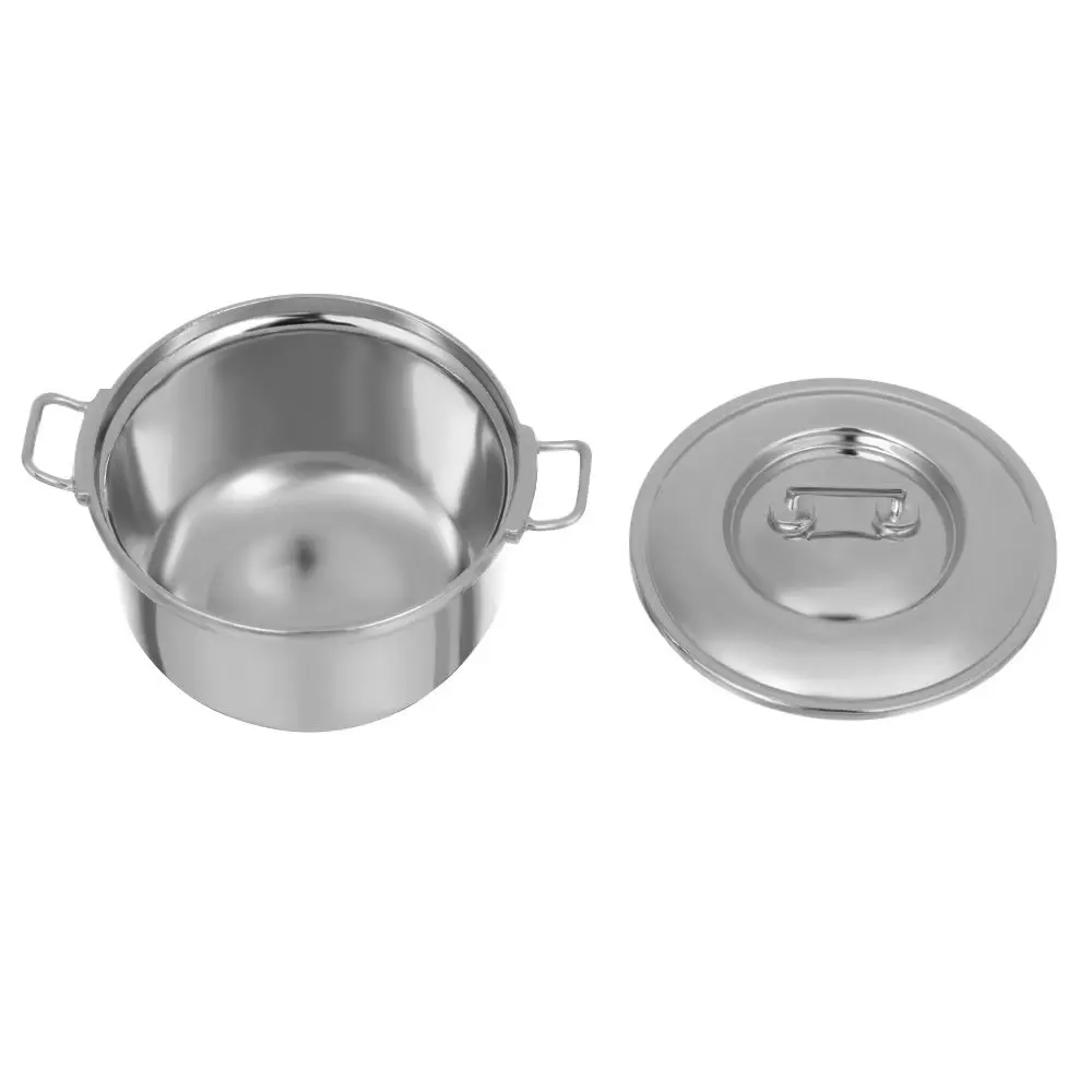 Миниатюрная суповая кастрюля в масштабе 1/12 с крышкой