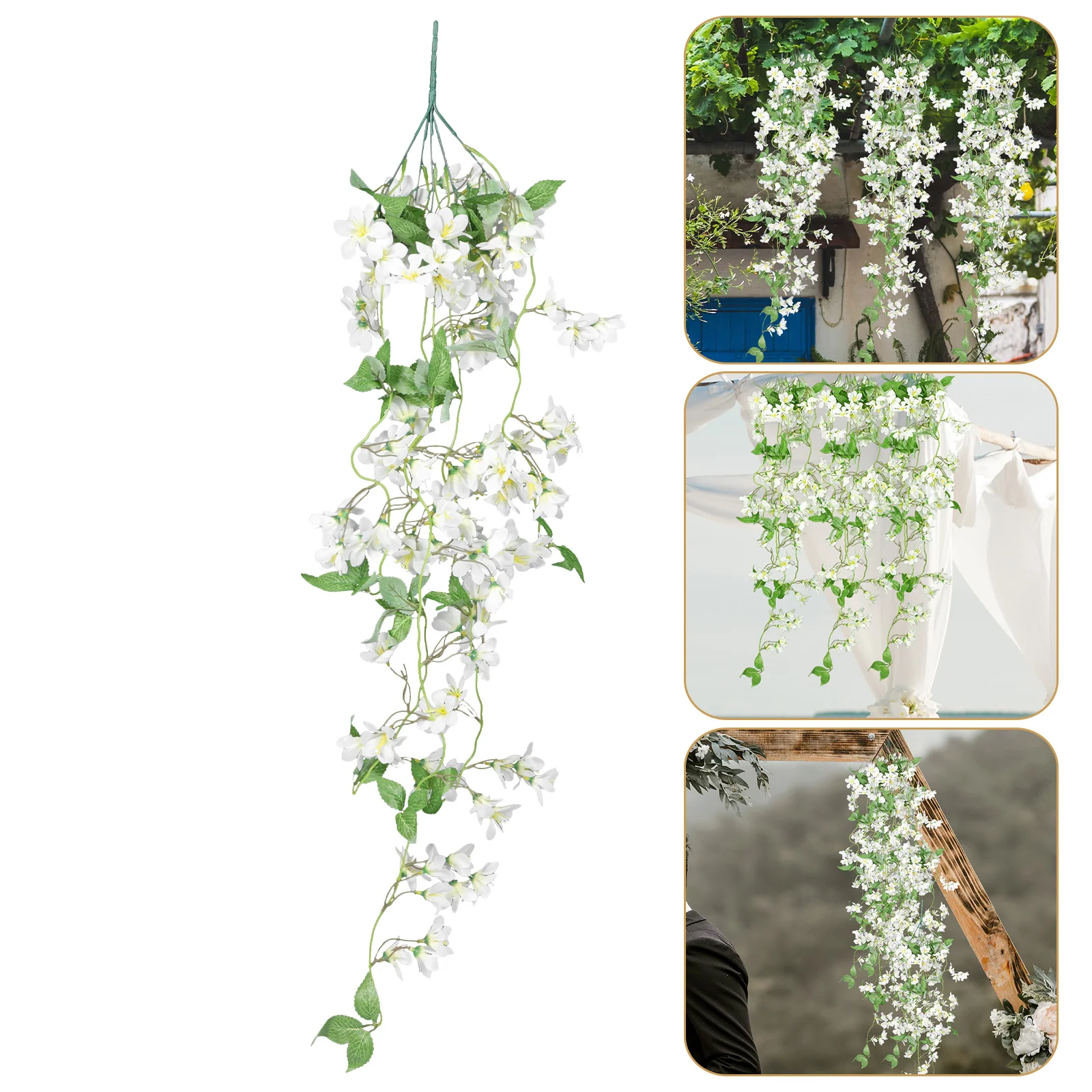 

1 Bunch of Simulated Rattan Flower Pendant Wall Hanging Decor Home Ornament