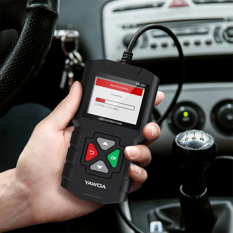 

Multilingual Automobile Fault Detector YA-201 OBD2 Car Fault Code Reading Card Battery Detector Car accessories Dropshipping