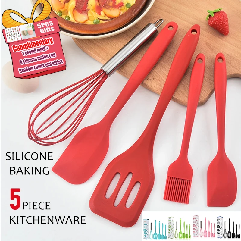 

Набор термостойких силиконовых кухонных приборов, 10 шт.